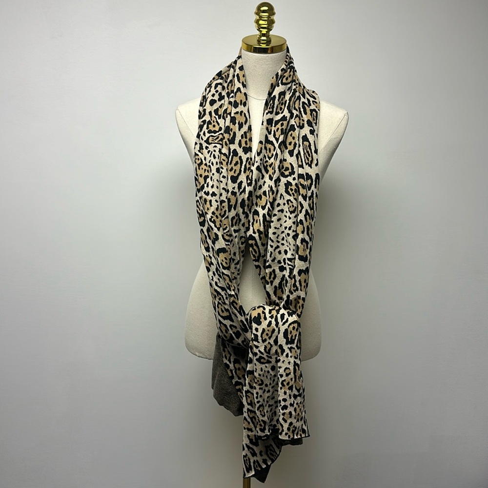 Women’s Cheetah Long Wrap Scarf